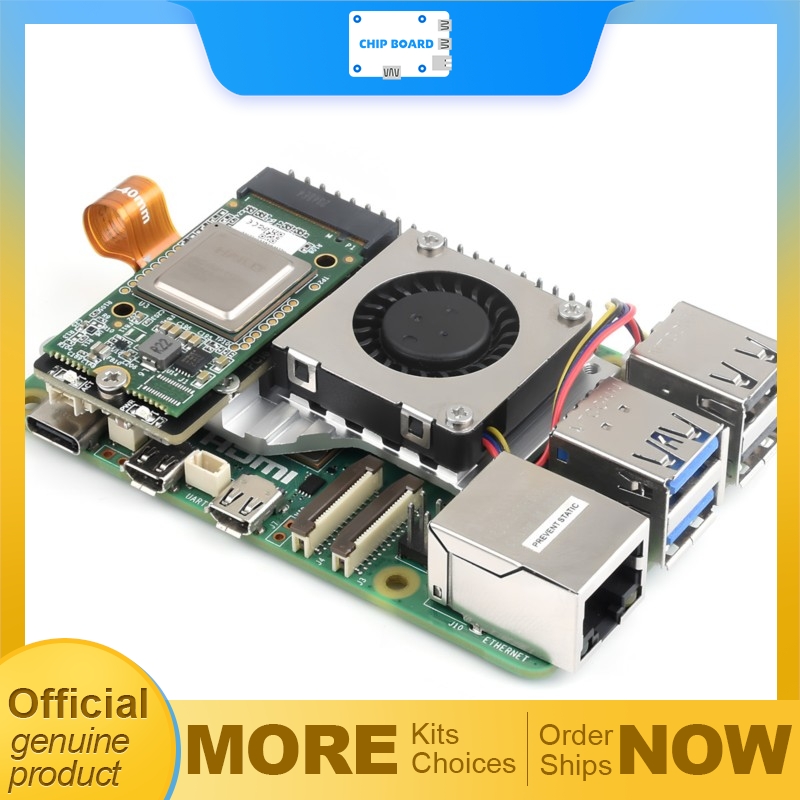 Turing Pi 2 - Raspberry Pi 5用のWaveshare PCIe to M.2アダプターボード（冷却ファン付き）、2230および2242