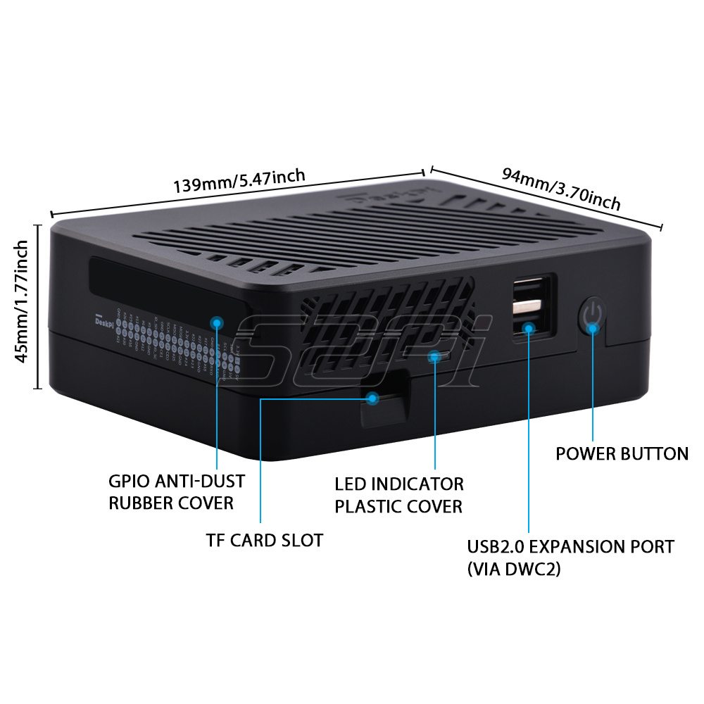 Deskpi lite nasハウジング,m.2 sata  - Deskpi Super6C のレビューと価格