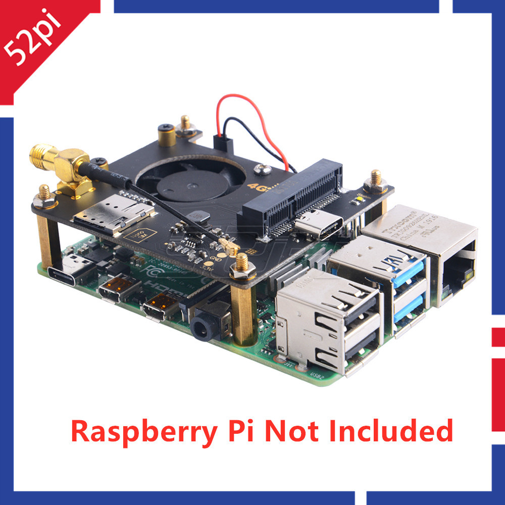 52Pi Raspberry Pi 3G 4G ハット US - Deskpi Super6C のレビューと価格